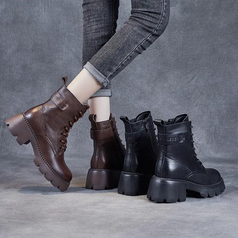 Valenzora | Stylish orthopedic leather boots