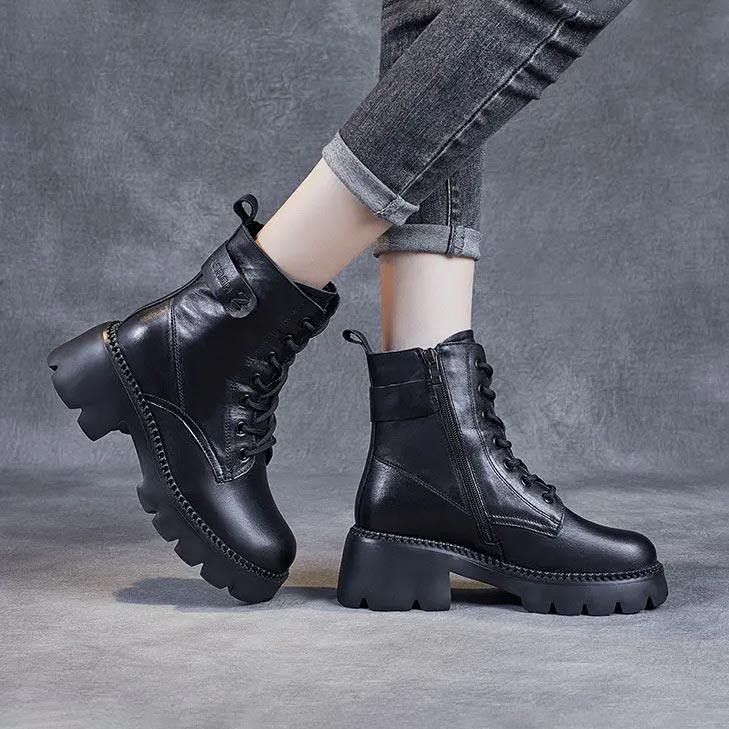 Valenzora | Stylish orthopedic leather boots