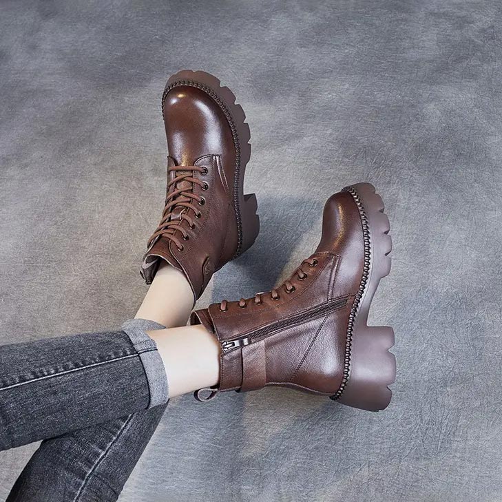 Valenzora | Stylish orthopedic leather boots