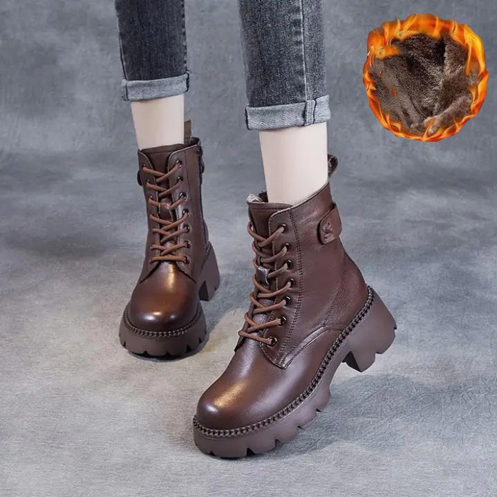 Valenzora | Stylish orthopedic leather boots