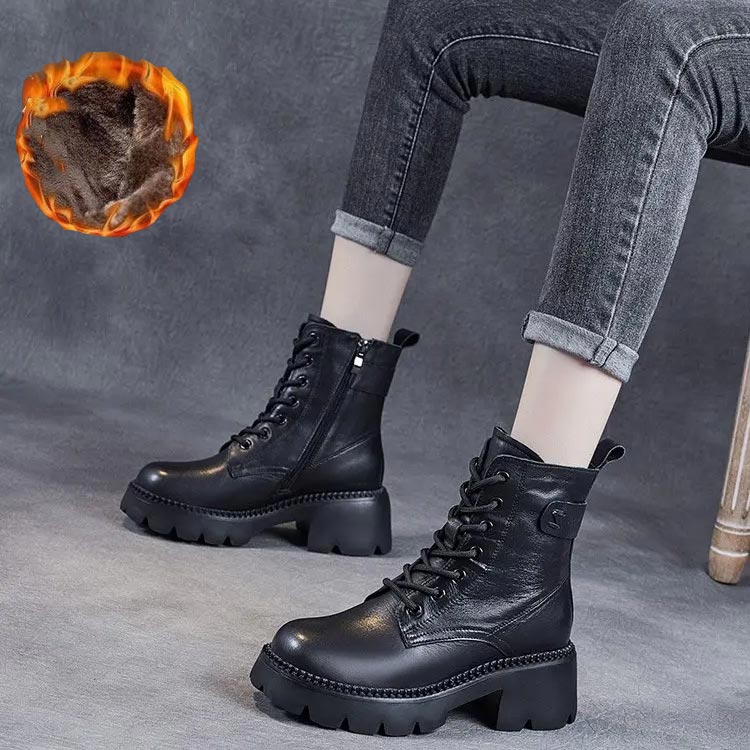 Valenzora | Stylish orthopedic leather boots