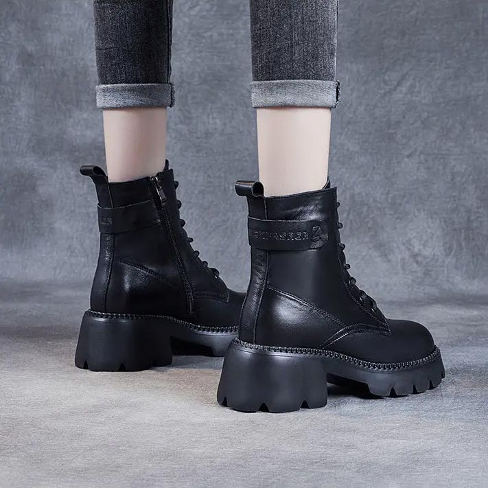 Valenzora | Stylish orthopedic leather boots
