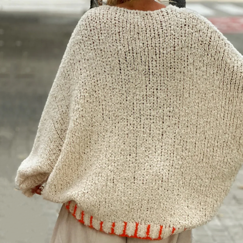 Valenzora | V-neck knit sweater