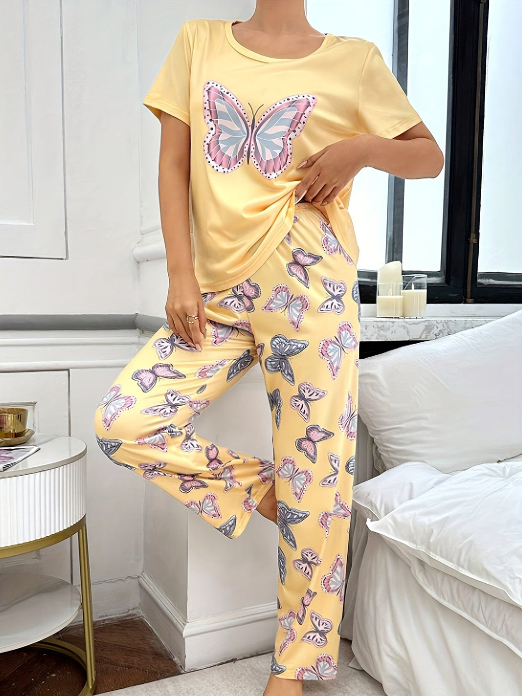 Valenzora | Legend Butterfly Print Nightwear Set