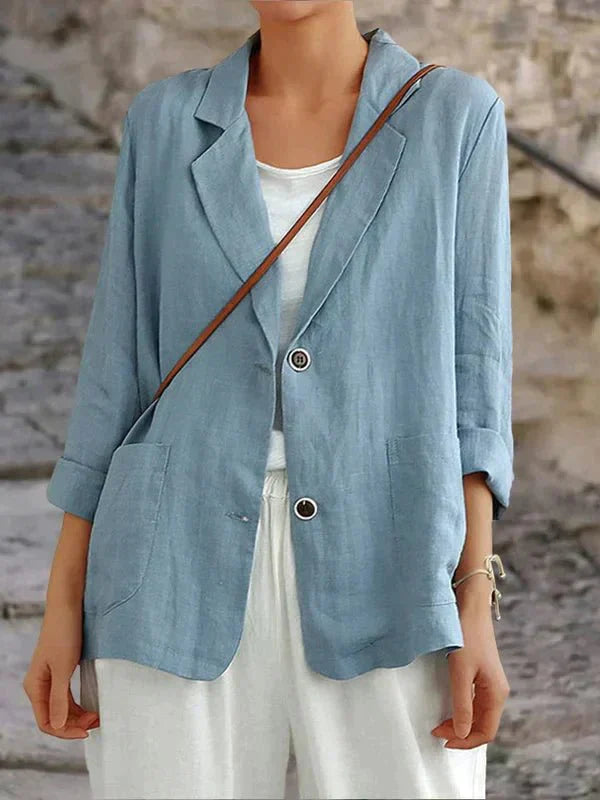 Valenzora | Leinen-Blazer