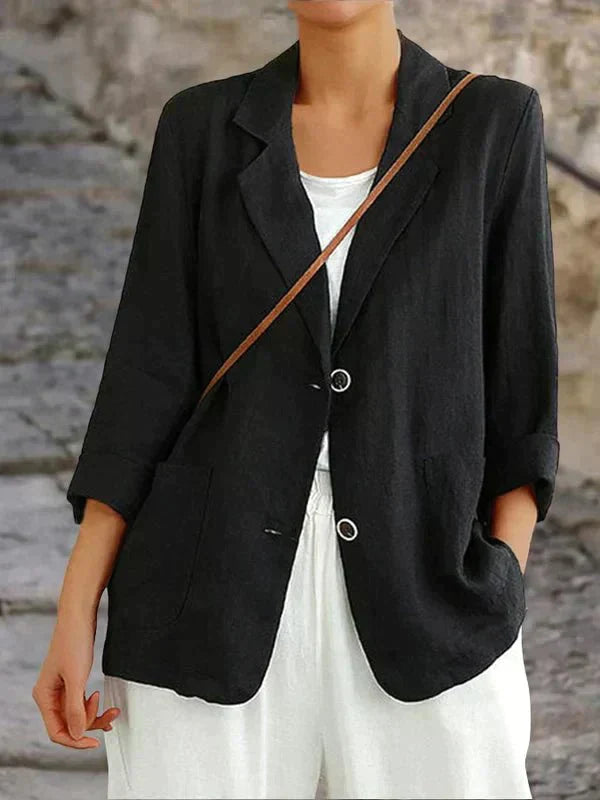 Valenzora | Eleganter Leinenblazer