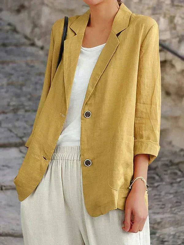 Valenzora | Eleganter Leinenblazer