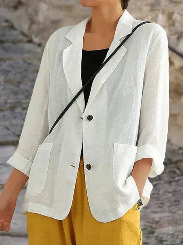 Valenzora | Leinen-Blazer