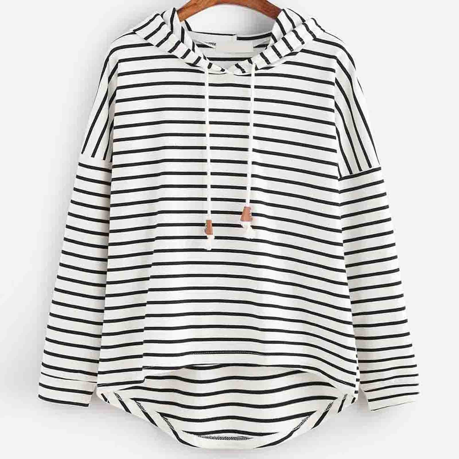 Valenzora | Striped Casual Hoodie