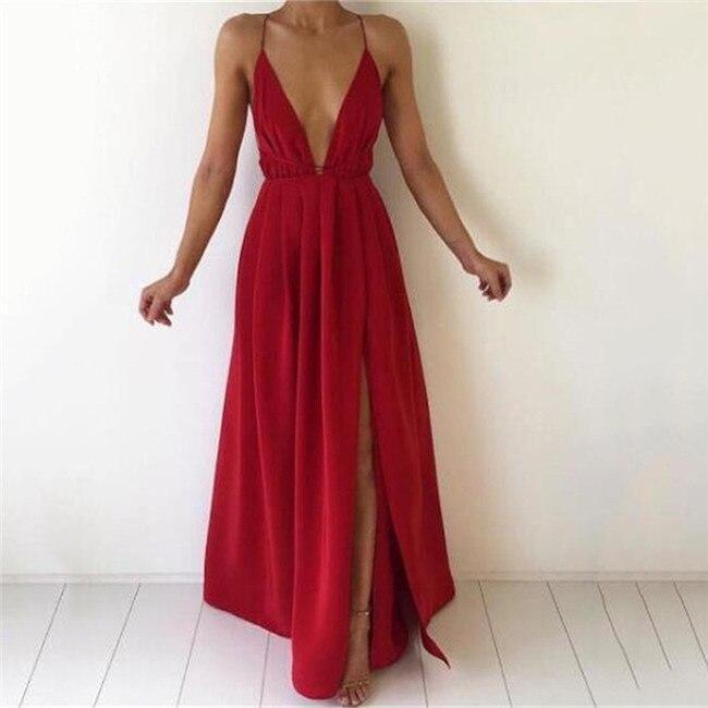 Valenzora | Maxikleid mit tiefem U-Boot-Ausschnitt