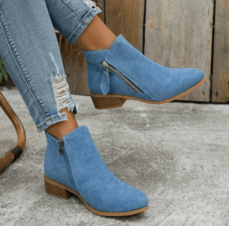 Valenzora | Classic ankle boots with block heel, women's shoes