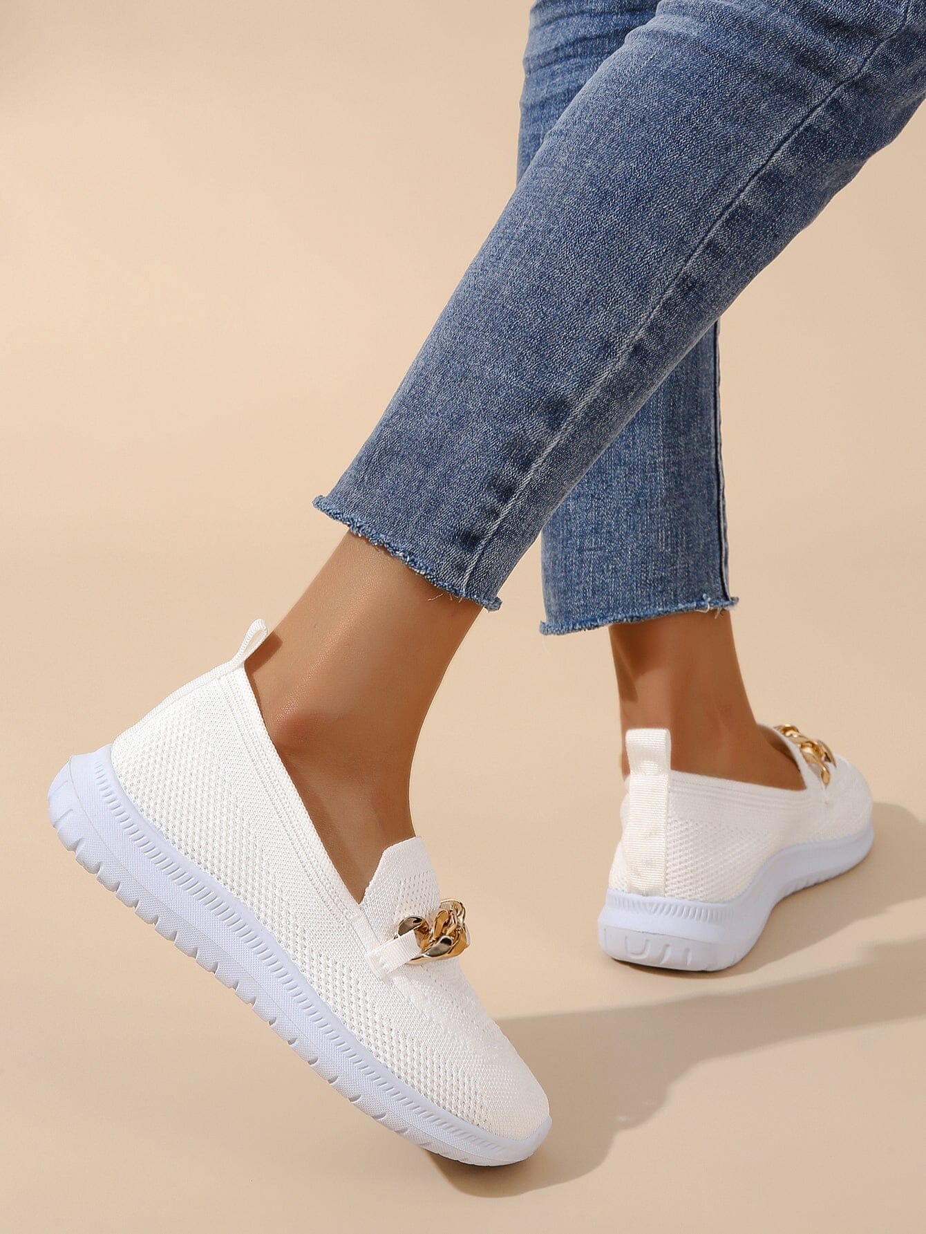 Valenzora – Legere Slip-On-Sneaker für Damen | Sneaker aus atmungsaktivem, flexiblem Strickmaterial