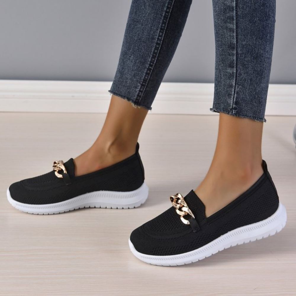 Valenzora – Legere Slip-On-Sneaker für Damen | Sneaker aus atmungsaktivem, flexiblem Strickmaterial
