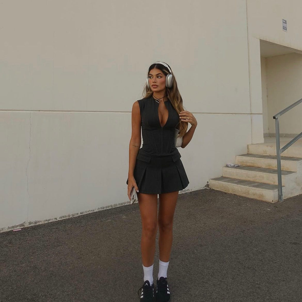 Valenzora | Pleated Mini Dress