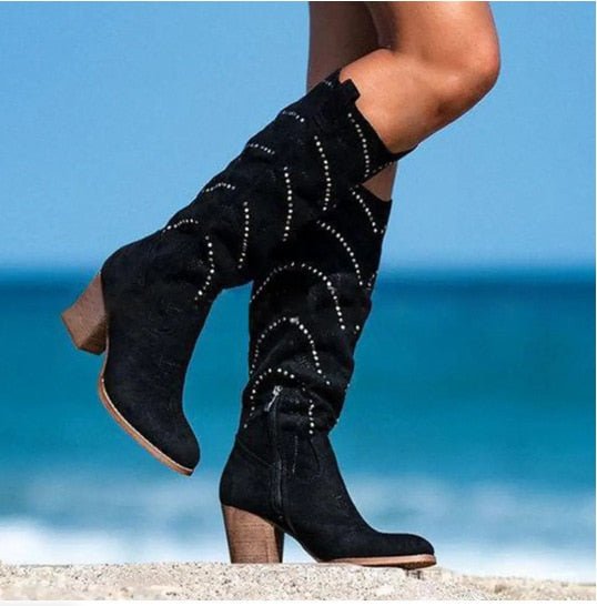 Valenzora | Bequeme Wildlederstiefel für Damen