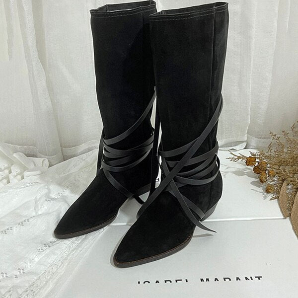 Valenzora | Bequeme Wildlederstiefel für Damen