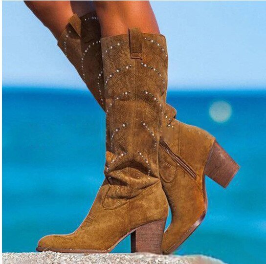 Valenzora | Bequeme Wildlederstiefel für Damen