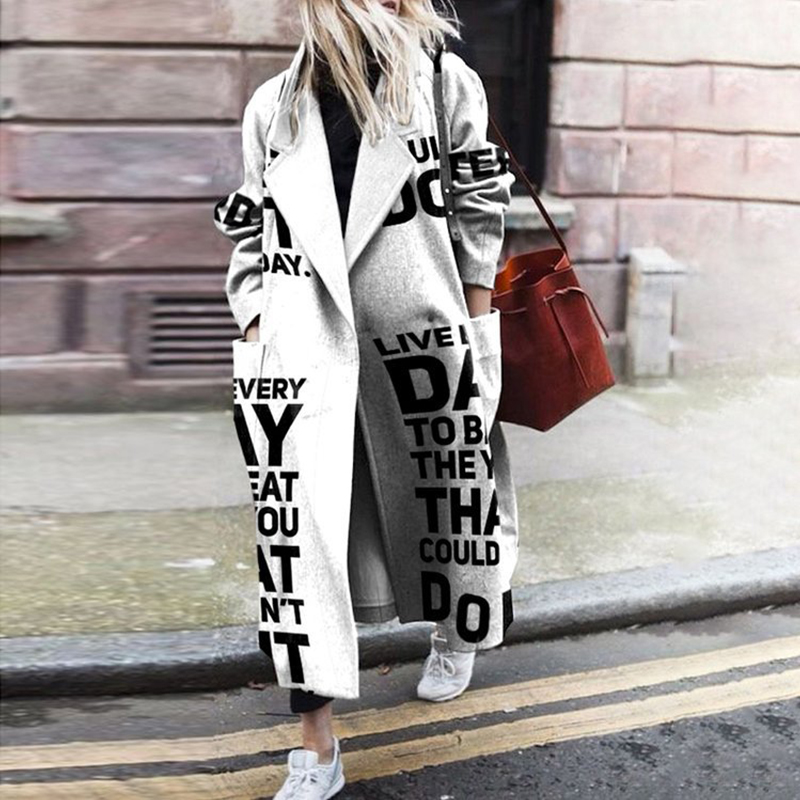 Valenzora | Langer Trenchcoat für Damen in großen Größen