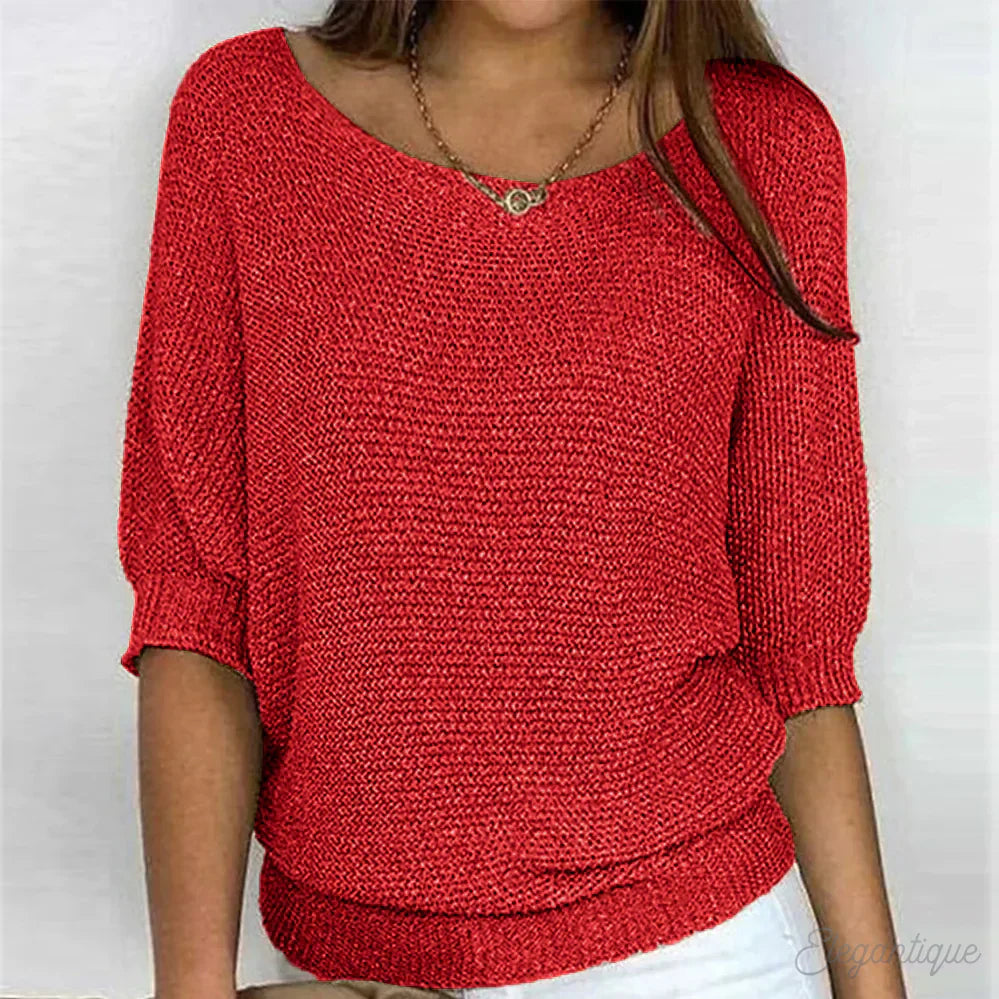 Valenzora | Lässiger Strickpullover für Damen – bequem und stilvoll