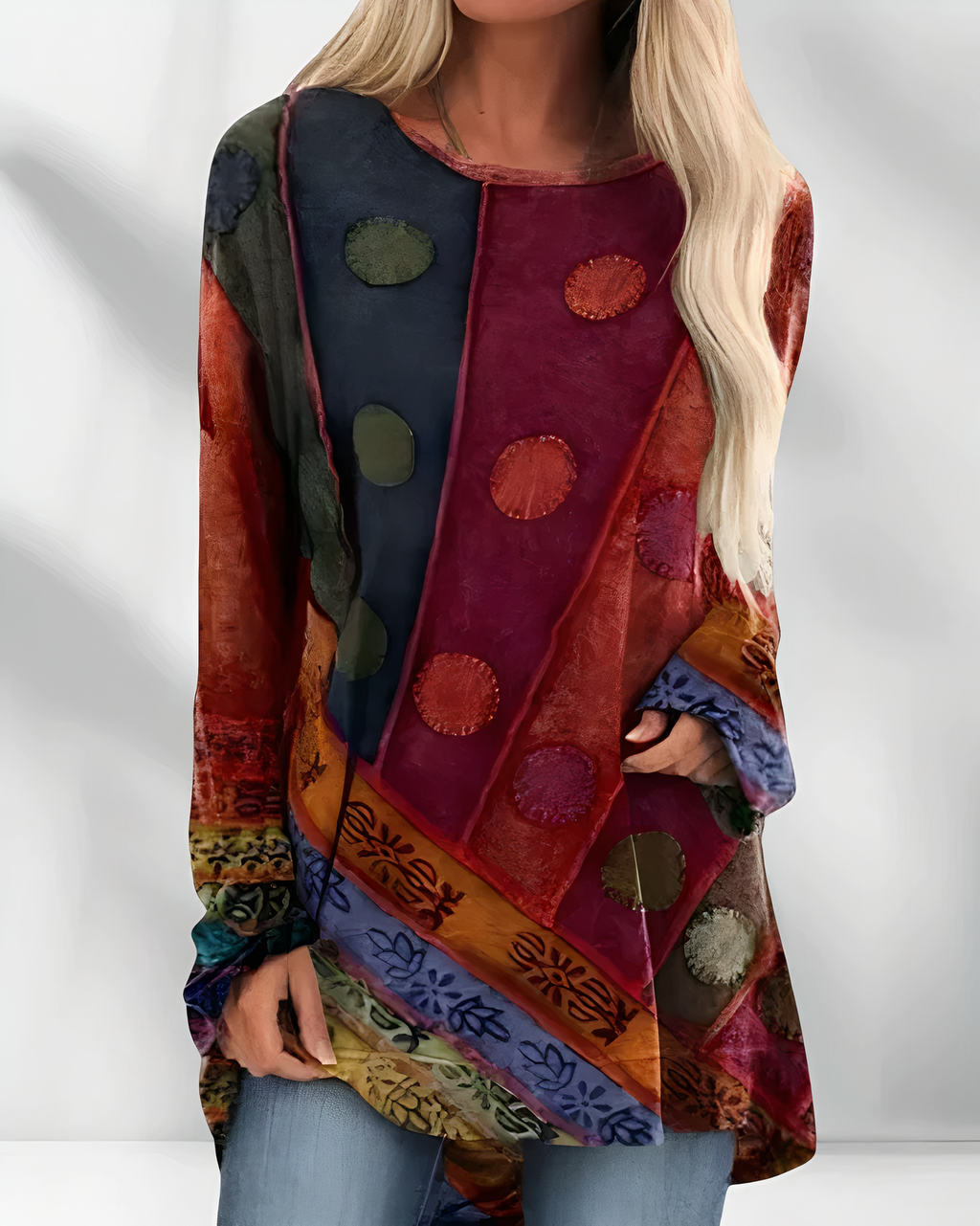 Valenzora | Damen Tunika Elegantes Oberteil