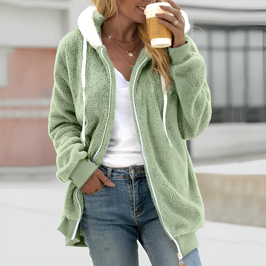 Valenzora | Comfortable super-soft fleece jacket with hood
