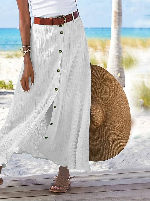 Valenzora | Long linen skirt for women Zelda