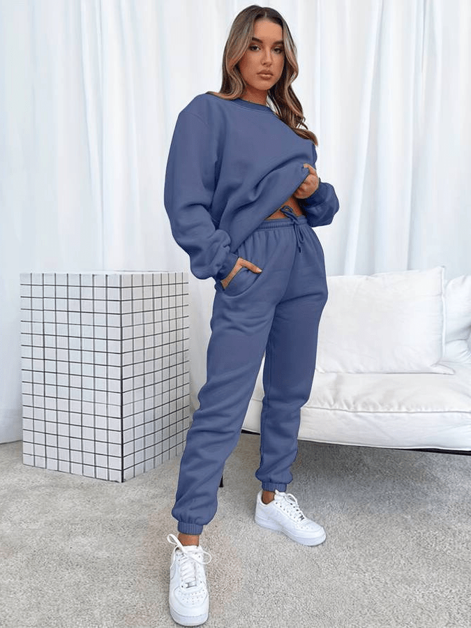 Valenzora | Jogging-Set Bequeme Plus Size Damen Freizeit Chi