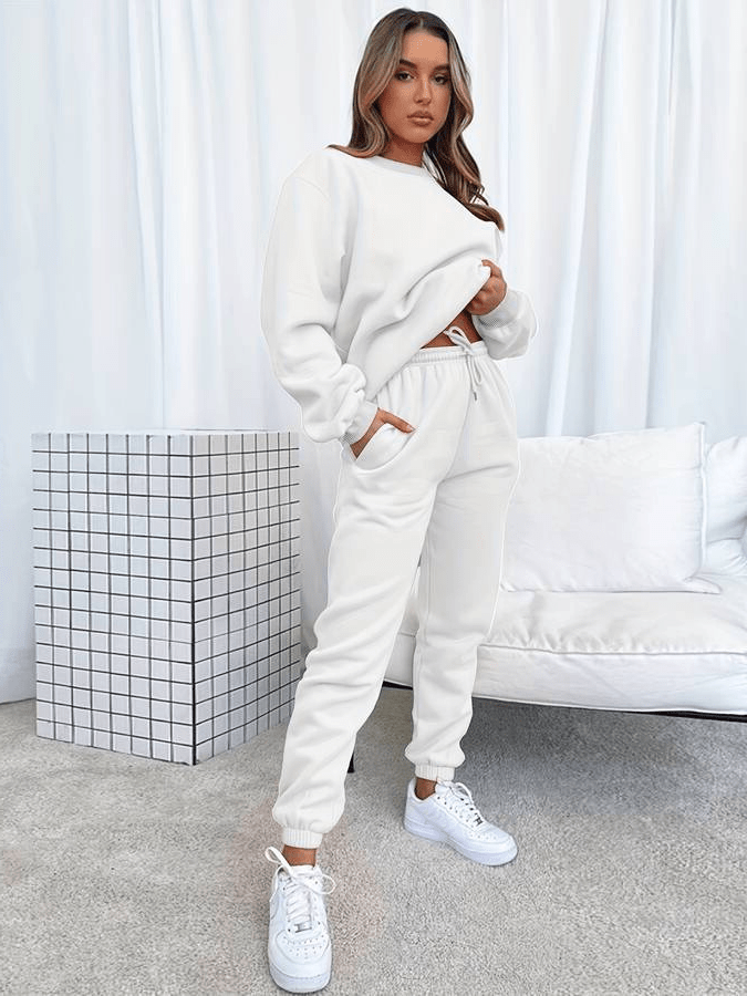 Valenzora | Jogging-Set Bequeme Plus Size Damen Freizeit Chi