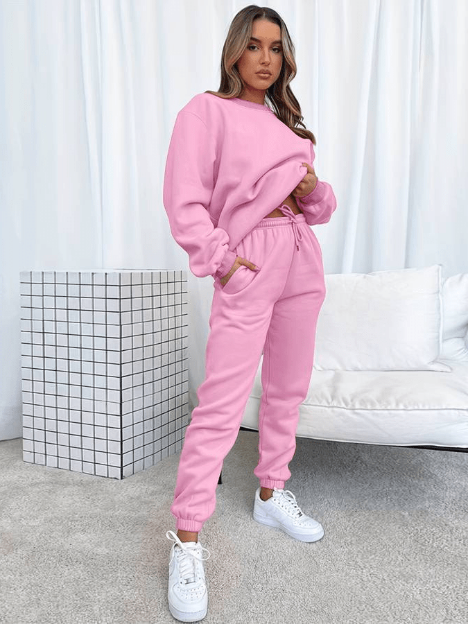 Valenzora | Jogging-Set Bequeme Plus Size Damen Freizeit Chi
