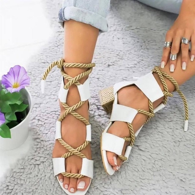 Valenzora | Gladiator-colored strappy heeled sandal