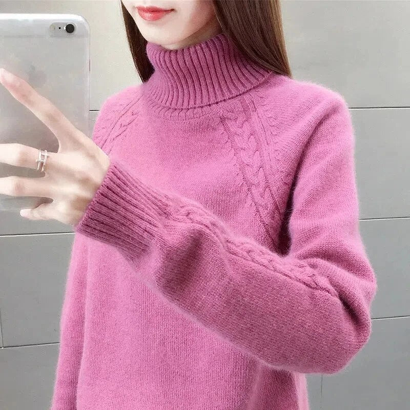 Valenzora – Eleganter Rollkragenpullover für Damen