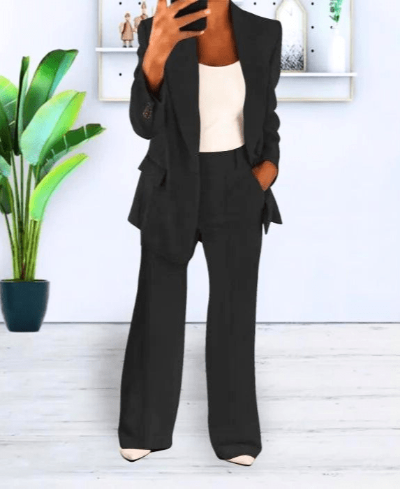 Valenzora | Damen Blazer Bequemes & schickes Blazer-Set Freizeit- & formelles Outfit