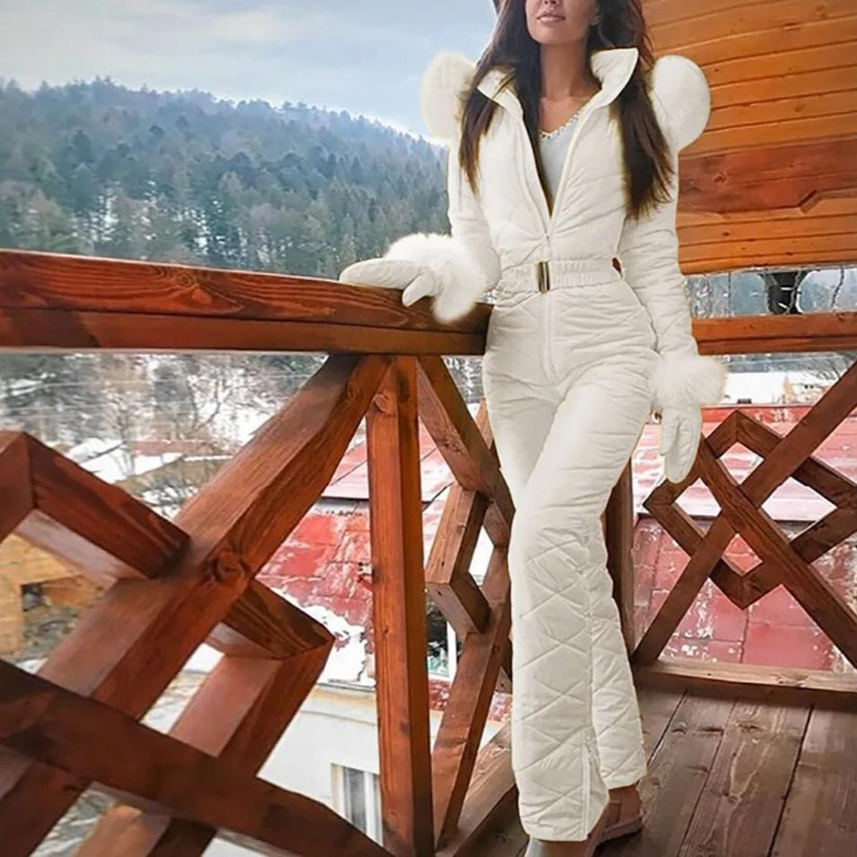 Valenzora | Stylischer Winter-Casual-Snowboard-Skianzug mit Reißverschluss für Damen