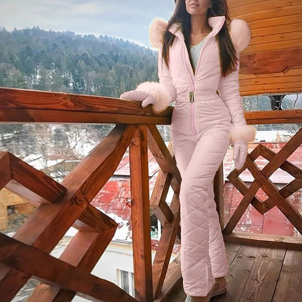 Valenzora | Stylischer Winter-Casual-Snowboard-Skianzug mit Reißverschluss für Damen
