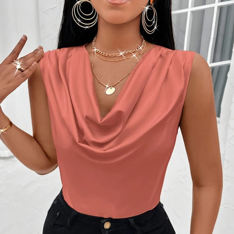 Valenzora | Elegant satin tank tops