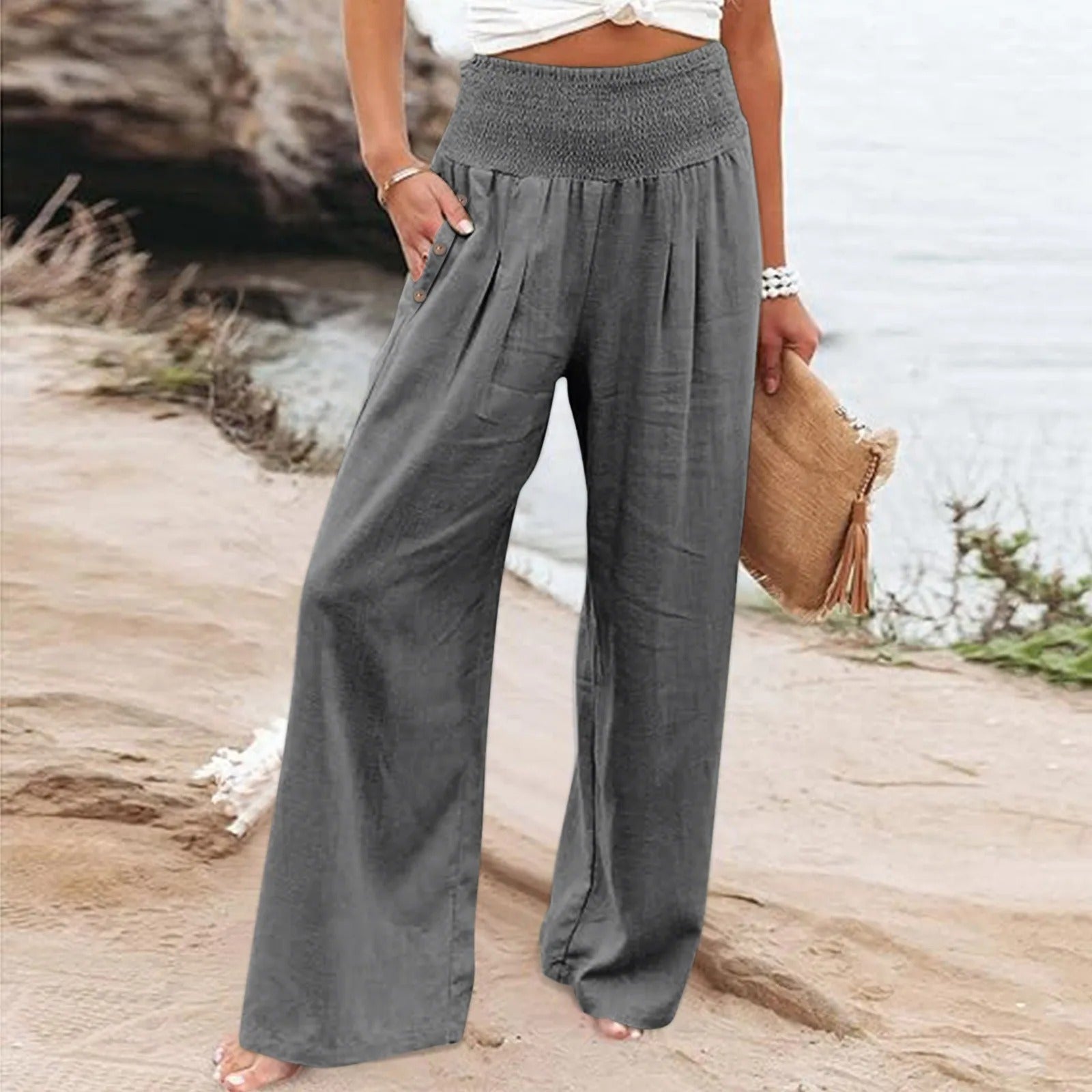Valenzora | Floral summer trousers