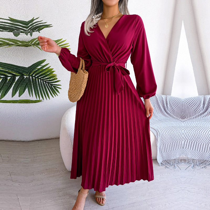 Valenzora | Casual pleated skirt dress