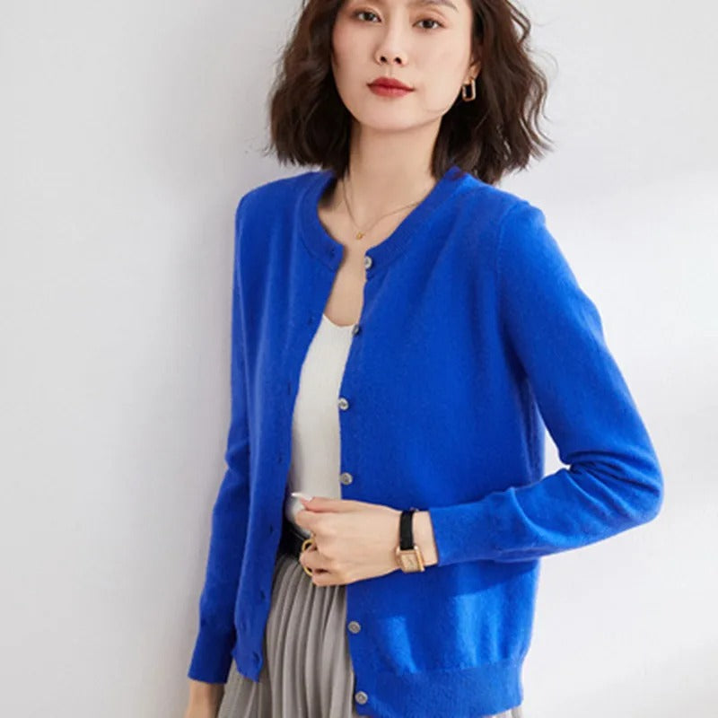Valenzora O-neck knitted pullover