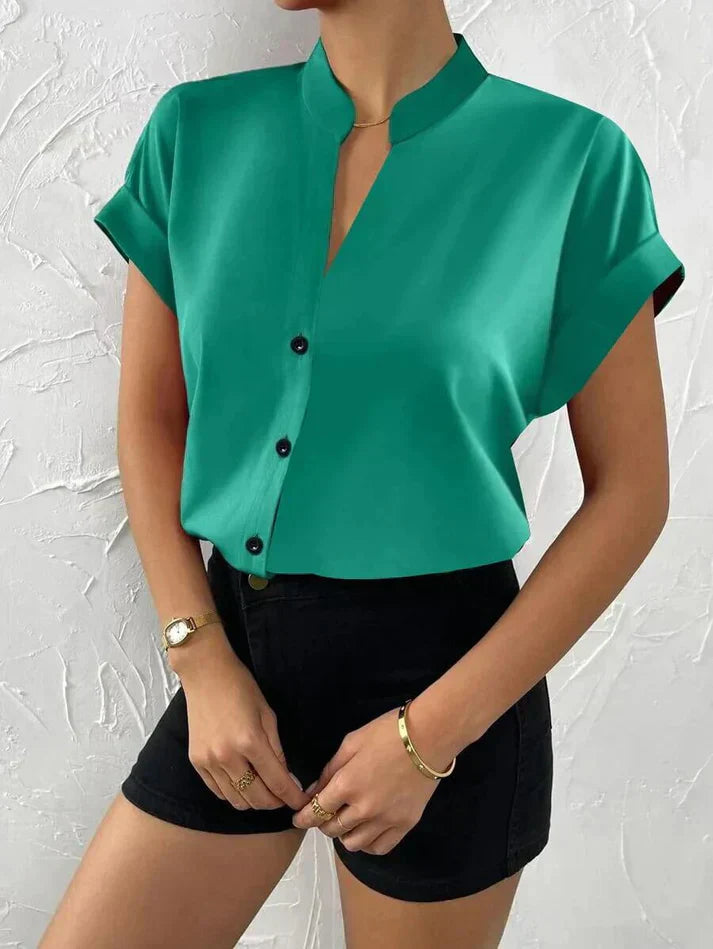 Valenzora | Elegant V-neck Top for Women