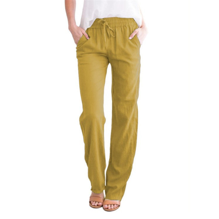 Valenzora - Lightweight, airy leisure trousers with elasticated waistband