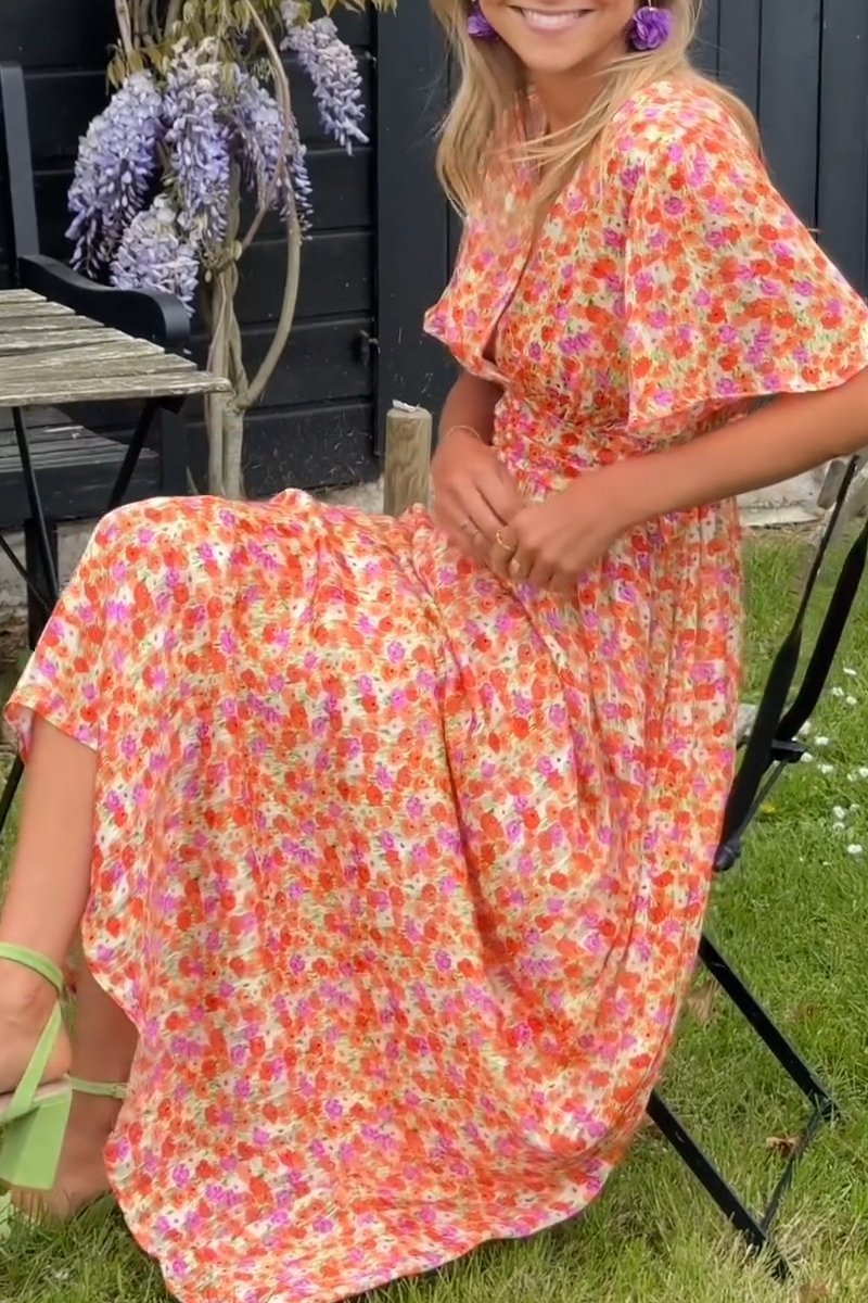 Valenzora | Elegant long floral dress