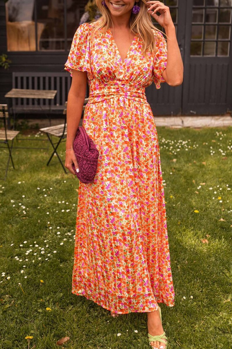 Valenzora | Elegant long floral dress