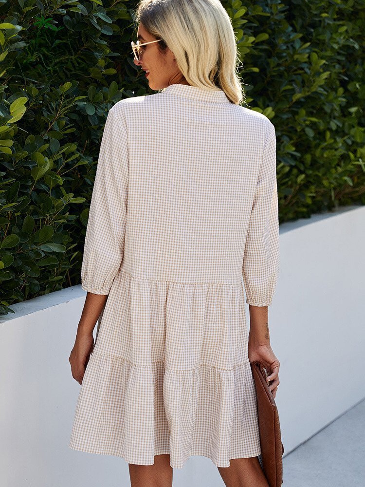 Valenzora | Kariertes Kleid
