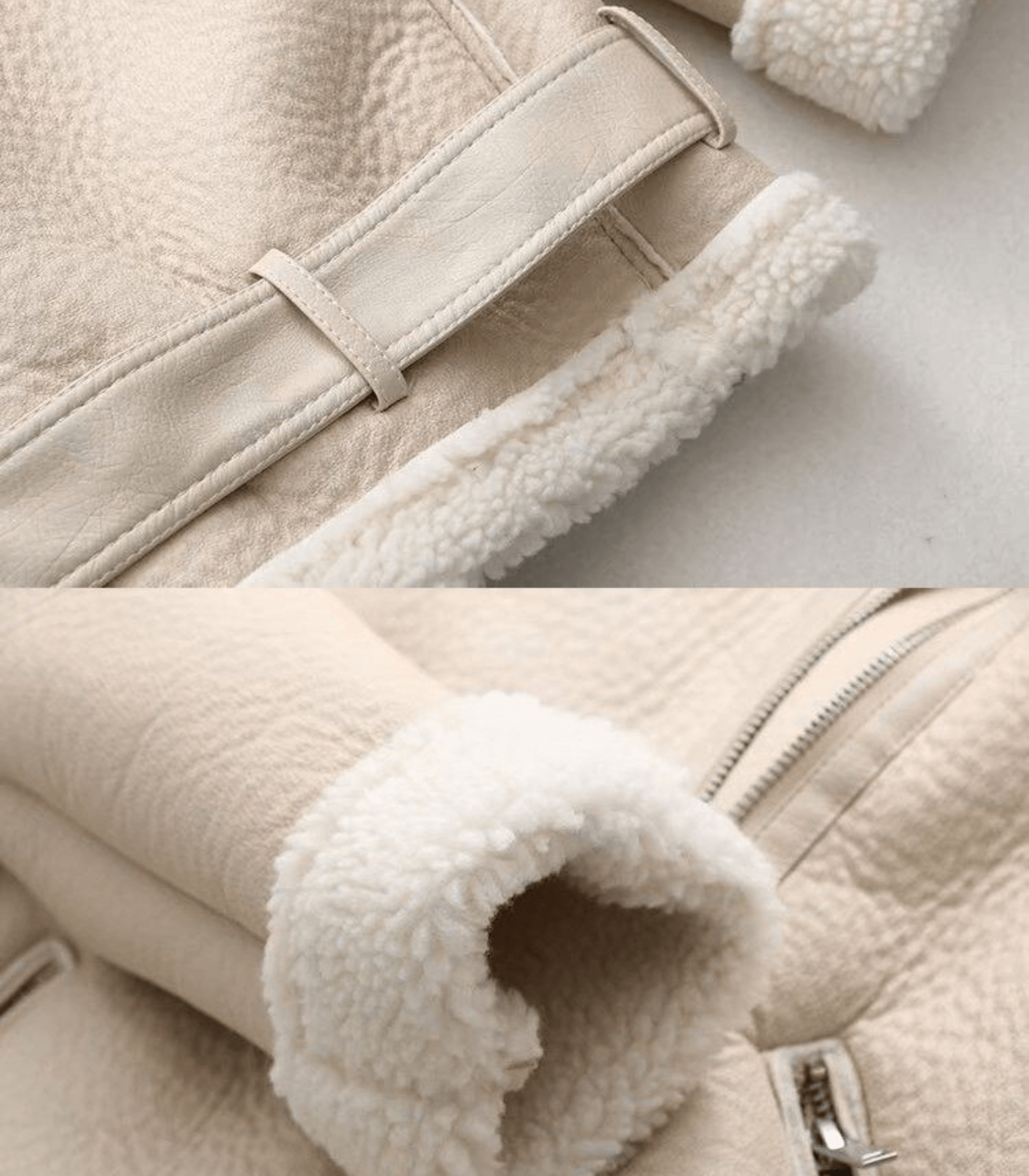 Valenzora Winter Chic - Elegant leather winter coat for women