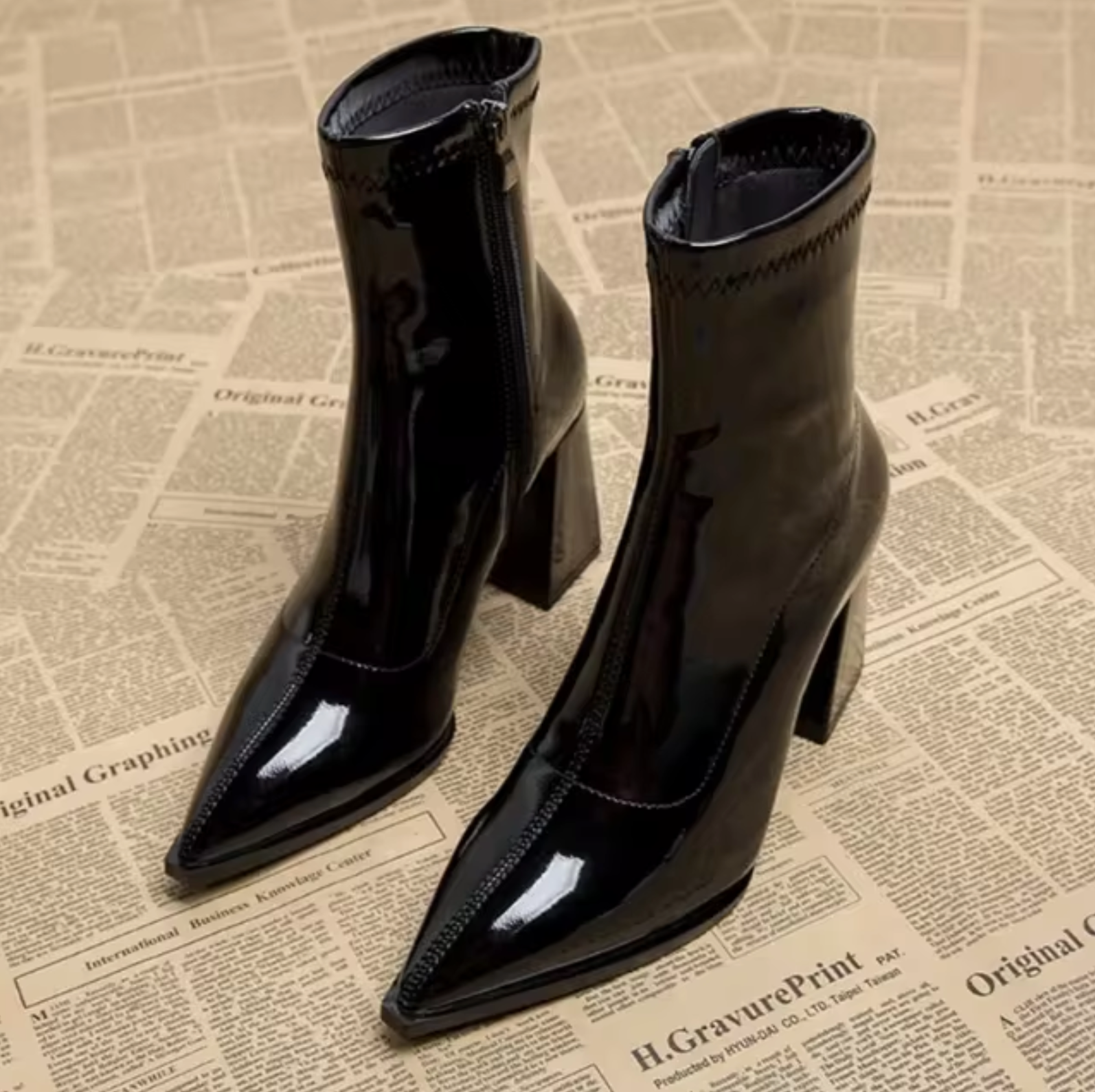 Valenzora | Stiefeletten mit spitzem Absatz