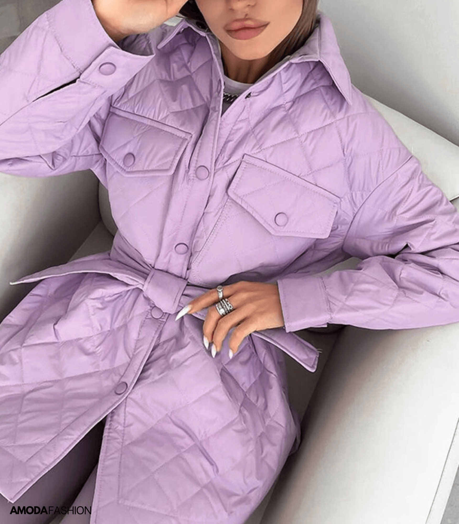 Padded, loose-fitting jacket in plus sizes
