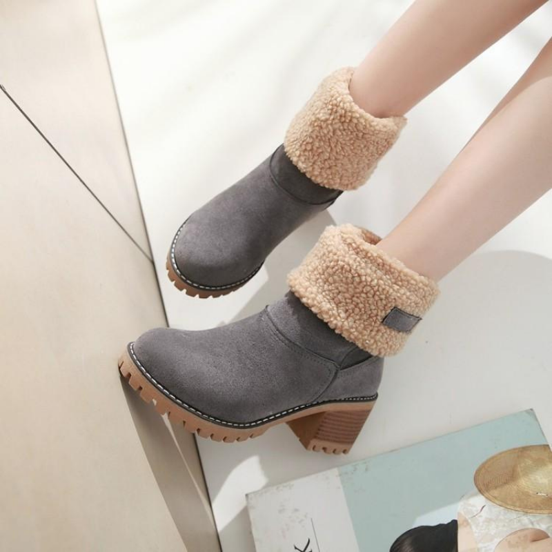 Valenzora | Elegante Winterstiefel mit Absätzen für Damen