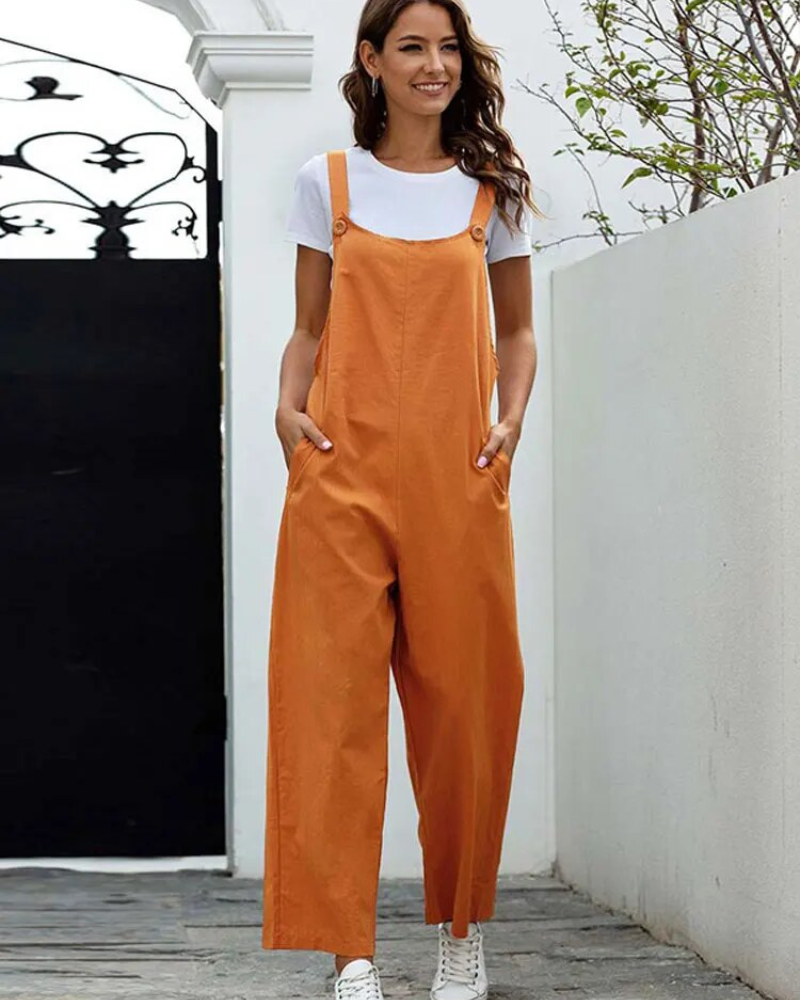 Valenzora | White Women's Casual Dungarees