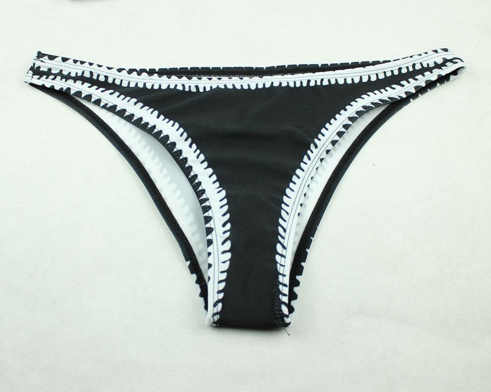 Valenzora - Schwarz-weißer Bandeau-Bikini