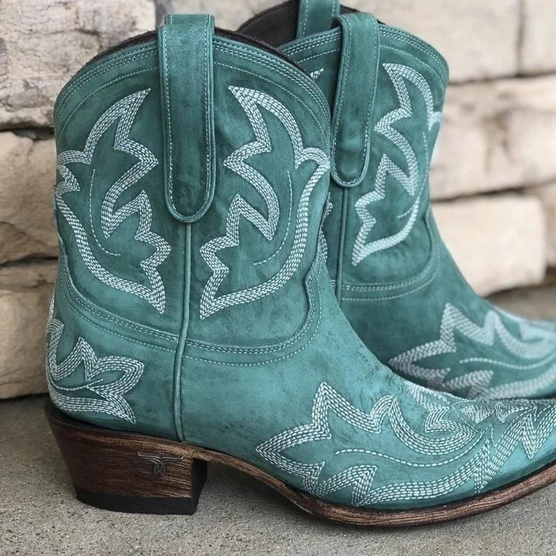 Valenzora | Women's Western Cowboy Boots Brown
